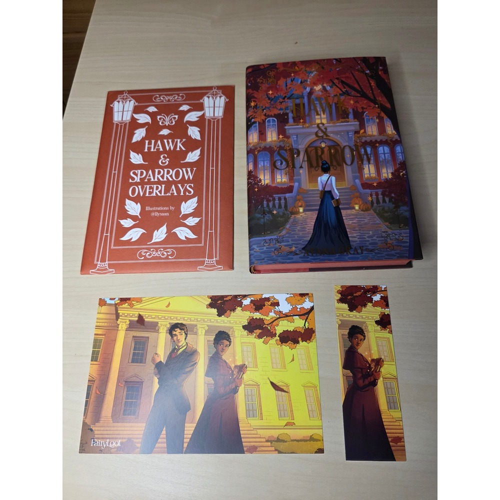 FairyLoot Hawk & Sparrow Hardcover OS Multicolor Excellent Page Overlays Set